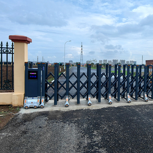 Cancello Scorrevole Telescopico Espandibile per Esterni, Cancello Automatico Retrattile per Magazzino, Recinzione di Sicurezza per Vialetto - Product Image 5