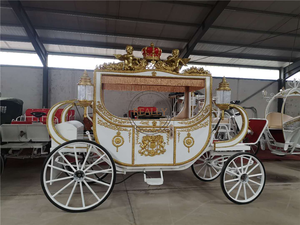 OEM Carroza Eléctrica Turística Más Vendida, Carroza Real para Caballos, Remolque para Carroza - Product Image 4