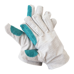Guanti di sicurezza in tela di cotone guanti da costruzione ispessiti e resistenti per la protezione del lavoro e la saldatura di attrezzi da lavoro potenziati - Product Image 1
