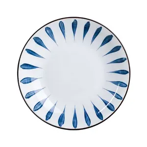 Фарфоровая тарелка, поставщик из Китая, популярная керамическая диетическая тарелка для ресторана