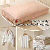 Sac de rangement pliable pour couettes, grande capacité pour vêtements, sac d'organisation compressible, sac de rangement portable pour couettes de voyage