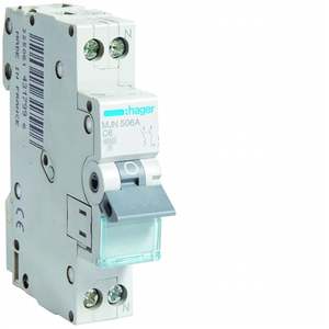 MJN506A Personalizzabile con Hagers MCB 4500A 1P+N curva C 6A 1 modulo - Product Image 1