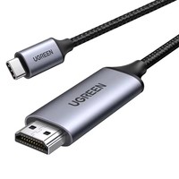Adaptateur USB-C vers HDMI 4K UGREEN, Hub USB-C avec gaine en PVC et blindage tressé pour projecteur, téléviseur HD et utilisation informatique