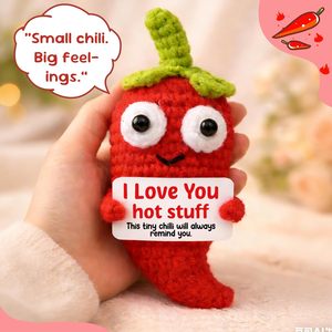 Skyists Divertente Peperoncino all'Uncinetto Fatto a Mano, Carino Regalo per Fidanzata, <span class=keywords><strong>Moglie</strong></span>, Fidanzato, Marito - San Valentino, Compleanno - Product Image 2