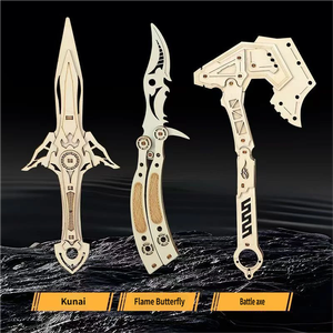 Modelo de Cuchillo 3D de Madera para Ensamblar, Rompecabezas DIY, Bloques de Construcción de Madera, Juguete para Niños, Regalo Creativo - Product Image 3