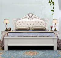 Lit de style européen 1,8 mètre, chambre principale haut de gamme, lit français luxueux de 1,5 mètre, lit king-size
