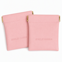 Porte-monnaie miniature en cuir rose personnalisé avec gaufrage, pochette imperméable en cuir PU, sac à cosmétiques, maquillage, bijoux