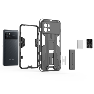 เคสโทรศัพท์แบบแม่เหล็กแข็งกันกระแทกขาตั้งสำหรับ <span class=keywords><strong>VIVO</strong></span> <span class=keywords><strong>IQOO9</strong></span> 5g - Product Image 5