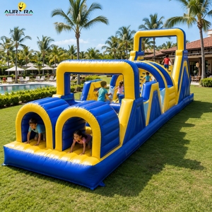 Nouveau style de parcours d'obstacles gonflable, château gonflable extérieur, toboggan d'obstacles pour enfants - Product Image 3
