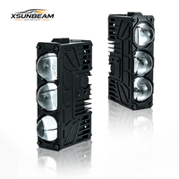 Phare LED pour voitures 10000LM ultra lumineux à trois lentilles, lumière de calandre 6500K, étanche IP67, vente en gros usine