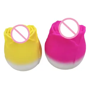 Shrinking Color Colorful Rose Sucking Vibrator Sex Toys for Women