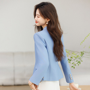 Women's A-Line Sleeveless Dress O-Neck Solid Color Polyester Woven Office Wear Career Dress With Pocket Natural Waistline - Product Image 4
