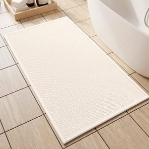 Tapis de sol de salle de bain antidérapant, doux, absorbant, séchage rapide, épais, en mousse à mémoire de forme, lavable en machine - Product Image 6