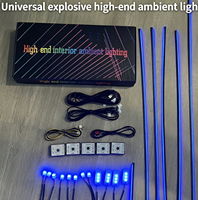 Kit d'éclairage d'ambiance universel pour tableau de bord de voiture RGB, contrôle Bluetooth mini-programmable, décoration intérieure LED aux couleurs de rêve