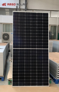แผงโซลาร์เซลล์กระจกสีดำทั้งหมด 550W-580W พร้อมเทคโนโลยีประสิทธิภาพ 22.5% ออกแบบด้วยเซลล์ขนาด 182 มม. ชนิด N กำลังไฟ 540W 550W 575 580 วัตต์ - Product Image 5