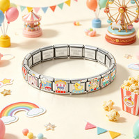 Pulsera de dijes Y2K al por mayor, de acero inoxidable, con diseño de dibujos animados, regalo de moda, joyería.