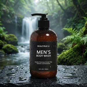 Gel douche pour homme, nettoyant hydratant pour le corps avec parfum <span class=keywords><strong>de</strong></span> feuille <span class=keywords><strong>de</strong></span> <span class=keywords><strong>saule</strong></span>, thé vert et bois <span class=keywords><strong>de</strong></span> cèdre, sel marin - Product Image 1