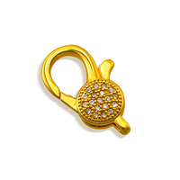 Fermoirs de bijouterie sans nickel plaqués or en laiton, grande taille, forme rectangulaire, avec anneau en O pour collier et bracelet pour femme