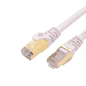 Kabel Ethernet 40Gbps Cat8 26AWG RJ45 2000Mhz Kabel Patch Kabel Jaringan Terlindung Kabel Lan CAT8