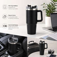 Bouteille isotherme personnalisée 30oz/40oz avec paille, en acier inoxydable, revêtement poudré, pour souvenirs de mariage