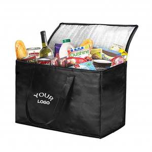 Bolsa Térmica Personalizada al por Mayor, Impermeable, Reutilizable, de Material No Tejido, con Asa, para Llevar Comida - Product Image 3