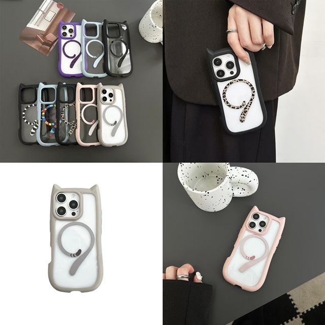 Lightweight Magnetic 3D Cartoon Anime Phone Covers for iPhone 16 15 14 11 Pro Max Mini Plus Case Screen Protector Easy Install