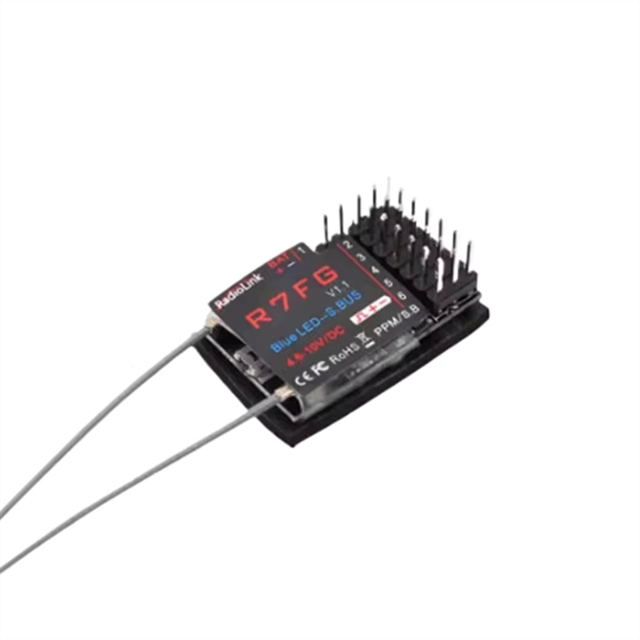 WFH/OLT ) Radiolink R7FG Dual Antenna RC Receiver Bidirectional Return Transmission R7 SBUS/PPM/PWM for Remote Control