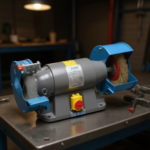 Amoladora Combinada Profesional Fervi 0554 400V, Herramienta de Banco - Product Image 3