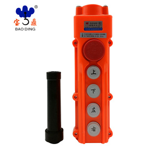 Interruptor de botón de grúa Baoding CLD 61H 62H 63H 64H 65H 66H IP65 con maneta de parada de emergencia - Product Image 2