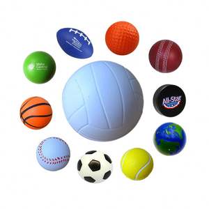 Pelota Antiestrés con Forma de Balón de Voleibol, Pelota de Espuma Suave, Pelota Deportiva de Espuma PU para Apretar, Pelota Antiestrés con Forma de Balón de Voleibol con Logotipo - Product Image 1