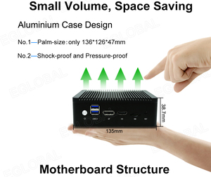 AES-NI Không Quạt Mới Nhất Máy Tính Mini PfSense Tường Lửa Với I225-V 4 Trong Điện Thoại Ce-Leron N4000 Thiết Bị Bộ Định Tuyến VPN 2.5Gbe Máy Tính Công Nghiệp - Product Image 5