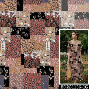 Produttore fornitore di cotone leggero tessuto stampato con motivi etnici per abiti eleganti e arredi per la casa - Product Image 1