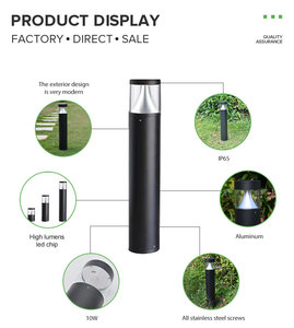 Lampu Taman Led, gaya baru Led paling populer Modern lampu penambat luar ruangan Ip65 Led lampu taman bodi aluminium - Product Image 6