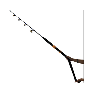 Caña de Pesca Lurekiller de Carbono de Alta Resistencia 80LB/130LB para Pesca de Arrastre, con Mango Metálico Curvo <span class=keywords><strong>Pacific</strong></span> <span class=keywords><strong>Bay</strong></span>, Guías de Punta Giratoria, para Pesca Rápida en Agua Salada - Product Image 4