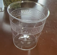 Gobelets jetables pour eau/thé, personnalisation de la fabrication en plastique