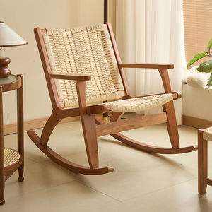 <span class=keywords><strong>Fauteuil</strong></span> d'appoint moderne de luxe en bois massif tressé pour salon, <span class=keywords><strong>fauteuil</strong></span> de détente pour la maison - Product Image 3