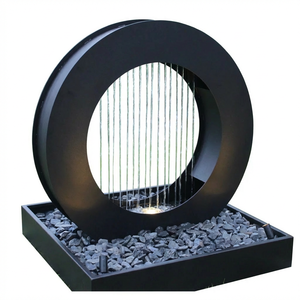 <span class=keywords><strong>Fontaine</strong></span> d'extérieur en acier Corten, effet rouillé ou pulvérisé, pour jardin, patio ou espace de loisirs confortable - Product Image 4