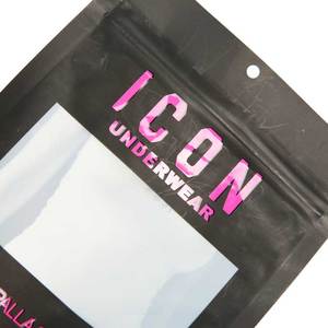 Tùy Chỉnh Nắp Kéo Đứng Lên Túi Vớ Quần Áo May Mặc Đồ Lót Bao Bì Dây Kéo Nhựa Mylar Gói Túi - Product Image 5