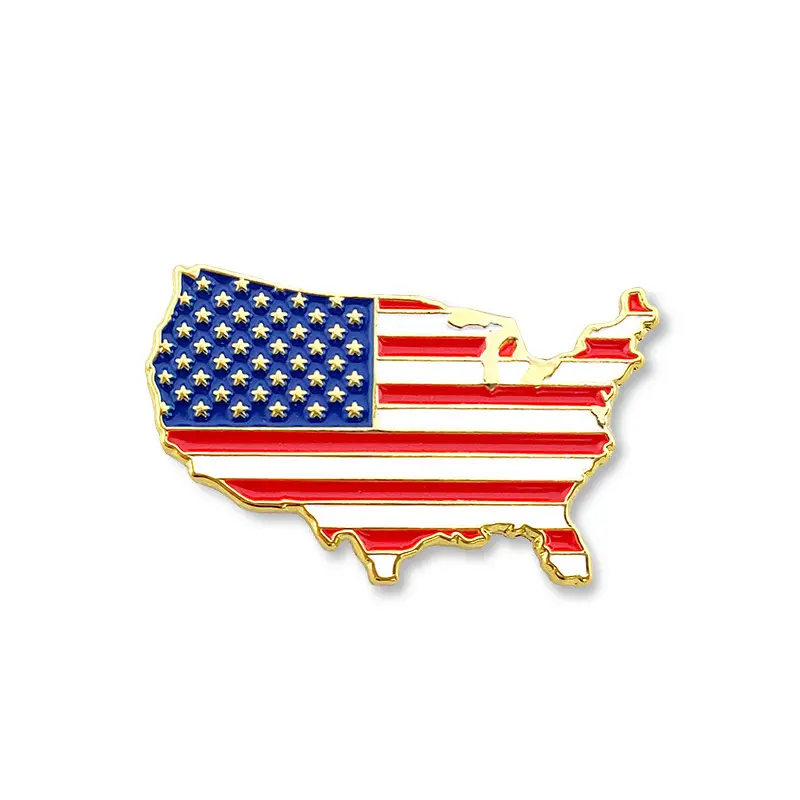 USA Brooch Badges National flag lapel pin badge