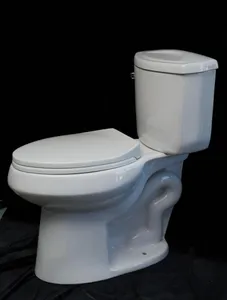 Hot Selling Ceramic S-trap Siphon Flushing Seat Cover 2 Piece Toilet For Bathroom