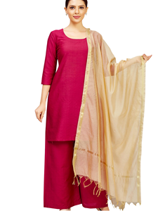 Premium Soft Georgette Plain Palazzo <b>Dress</b> Set with Dupatta Fully Stitched Women's Ethnic Party Wear <b>90s</b> Style Suit - Product Image 1