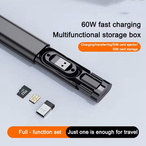 <span class=keywords><strong>6</strong></span> trong 1 USB C sạc Kit de lưu trữ Hộp USB sạc C dữ liệu du lịch Cáp Set Adapter trường hợp sạc cáp - Product Image 4