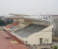 Toit de tribune de football en acier adapté à la salle de sport du stade de football/au gymnase de basket-ball/au badminton