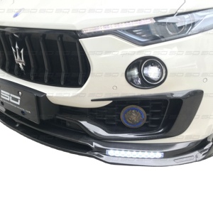Vera fibra di carbonio stile MSY parti Auto labbro paraurti anteriore per Maseriti Levante - Product Image 3