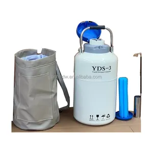 Gray protective cover horses semen tank nitrogen 3liter farm bull semen storage tank manufacturer 6canisters