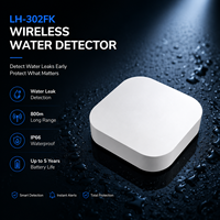 Detektor Kebocoran Air Nirkabel Sensor Alarm Keamanan Rumah Pintar Perangkat Deteksi Kebocoran Banjir untuk Sistem Alarm