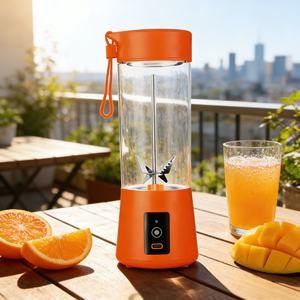 Mixeur Portable USB/à Piles 400ml Sans BPA, Silencieux, Robuste, pour Smoothies, Anti-fuite, Idéal pour l'Extérieur et la Voiture - Product Image 3