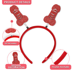 Enterrement de vie de jeune fille mariée à être accessoires <span class=keywords><strong>feutre</strong></span> plastique poule fête lunettes bandeau poules fête fournitures pour Bar - Product Image 2