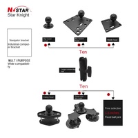 Support industriel de tablette PC en métal de 1.5 pouces pour machines agricoles Équipement de stockage d'ordinateur de véhicule Ingénierie transfrontalière