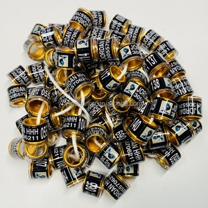 批发高品质Turbit鸽子腿带铝制塑料鸽子赛圈 - Product Image 2